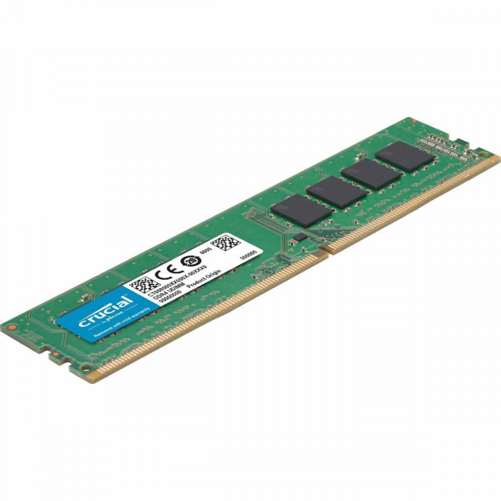 Memória Crucial, 4GB, 2400MHz, DDR4, UDIMM CL17 1.2V - CB4GU2400