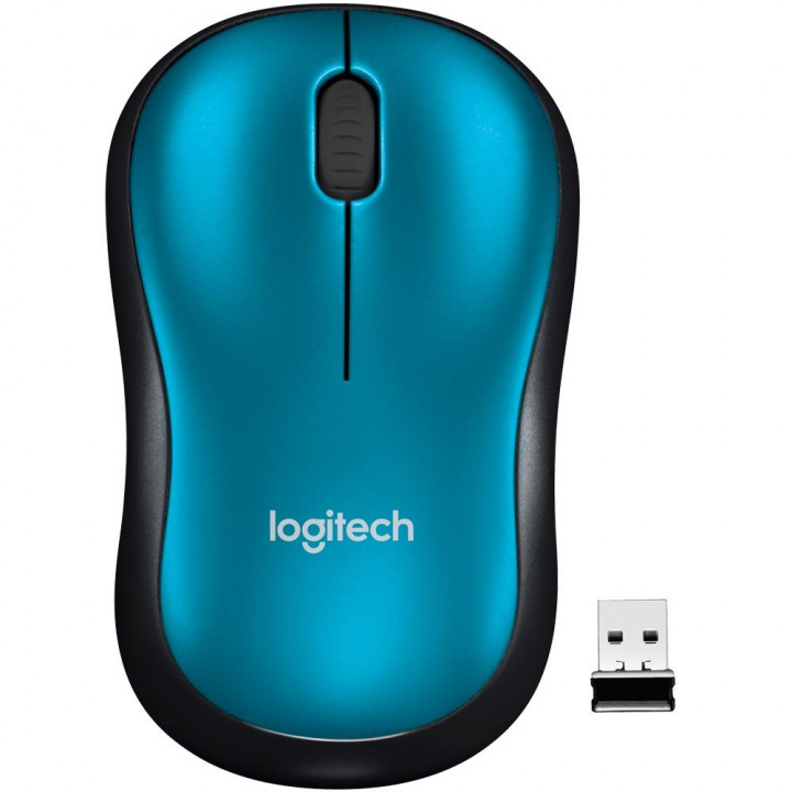 Mouse Sem Fio Logitech M185, Azul - 910-003636