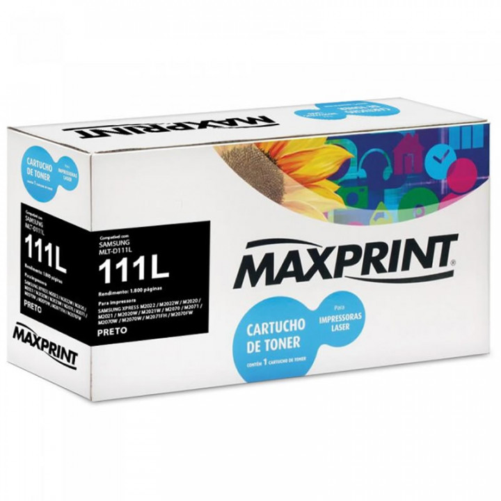 Toner Maxprint Compativel Com Samsung MLT-D111S, Preto - 5615291