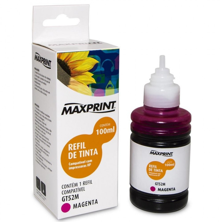 Refil de Tinta GT52M Magenta, Maxprint - 6116302