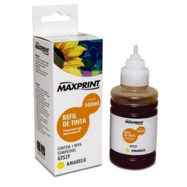 Refil de Tinta GT52Y Amarelo, Maxprint - 6116317