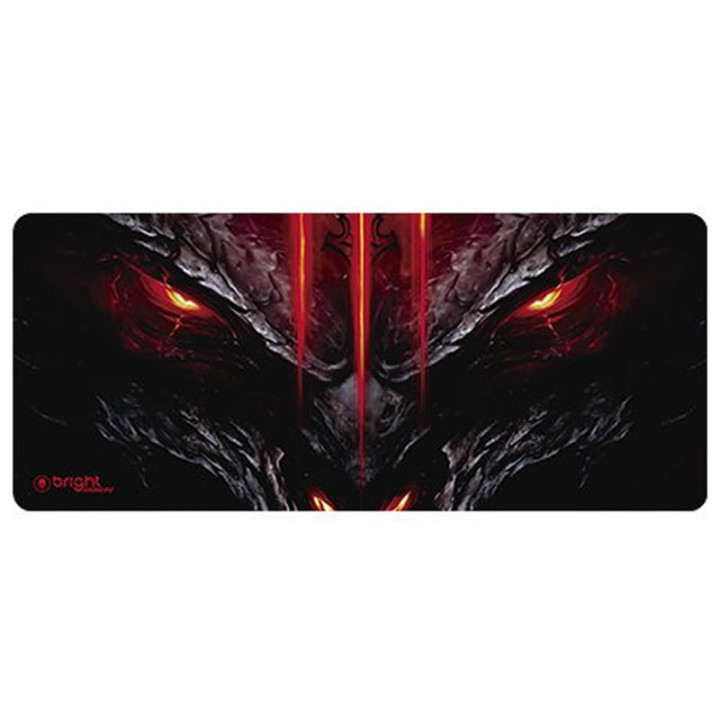Mousepad Gamer Bright Dragão, Grande (690x280mm), Preto e Vermelho - 0554