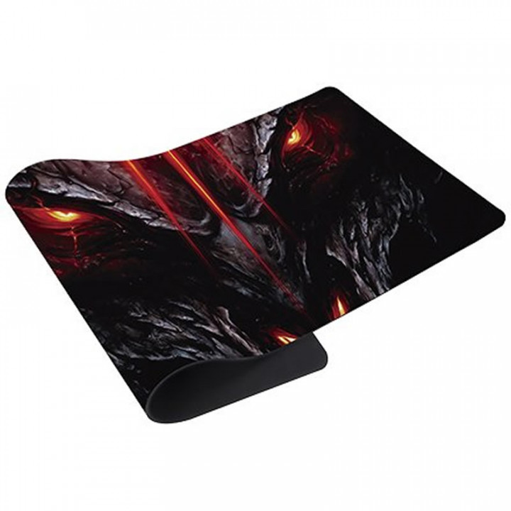 Mousepad Gamer Bright Dragão, Grande (690x280mm), Preto e Vermelho - 0554