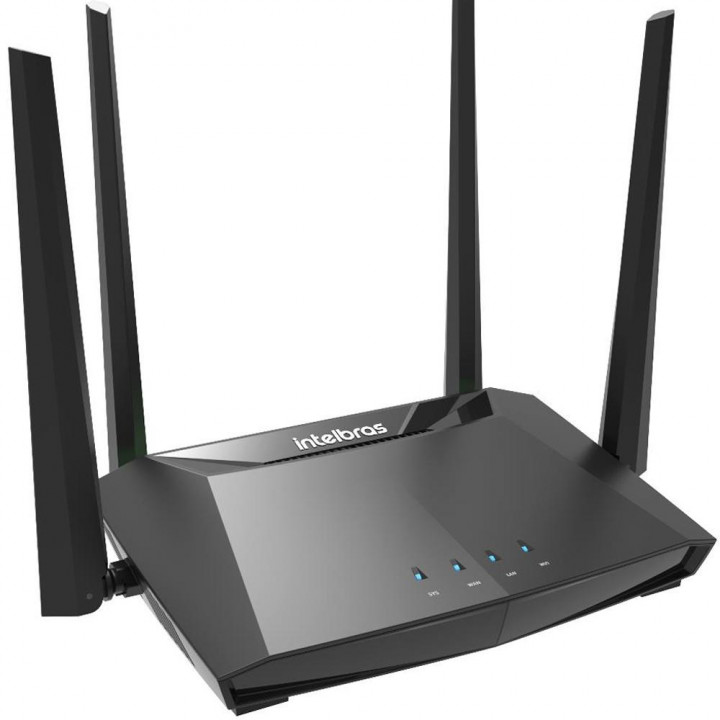 Roteador Wireless Intelbras 867MBPS, 4 Antenas, Dual Band, Action Gigabit, Preto - RG1200