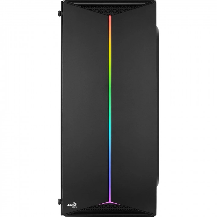 Gabinete Aerocool Split Tempered, ATX, RGB, Preto - EN68558