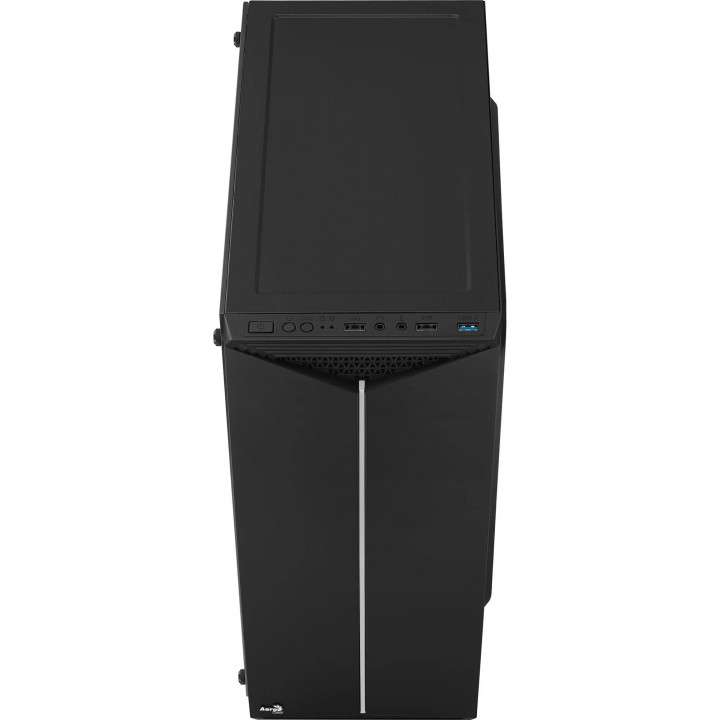 Gabinete Aerocool Split Tempered, ATX, RGB, Preto - EN68558