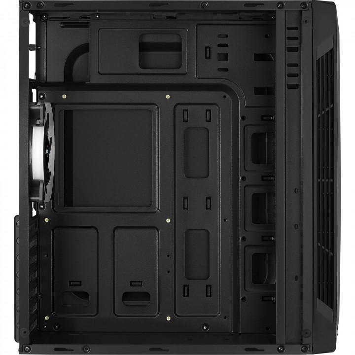 Gabinete Aerocool Split Tempered, ATX, RGB, Preto - EN68558
