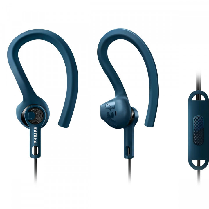Fone com Microfone Philips Sport, Azul - SHQ1405BL/00