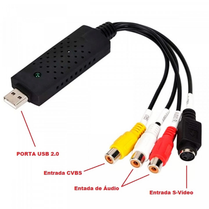 Placa de Captura de Video Easycap Xtrad XT-1256 SEG0024XD - SEG0024