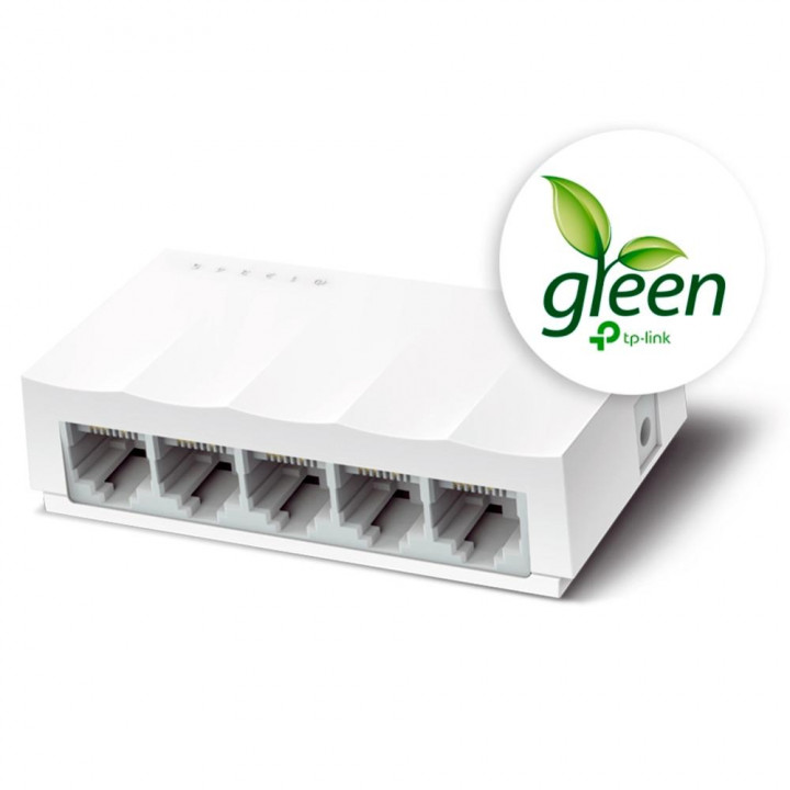 Switch TP-Link 5 Portas 10/100MBPS, Lite Wave, Branco - LS1005(UN) VER. 1.40