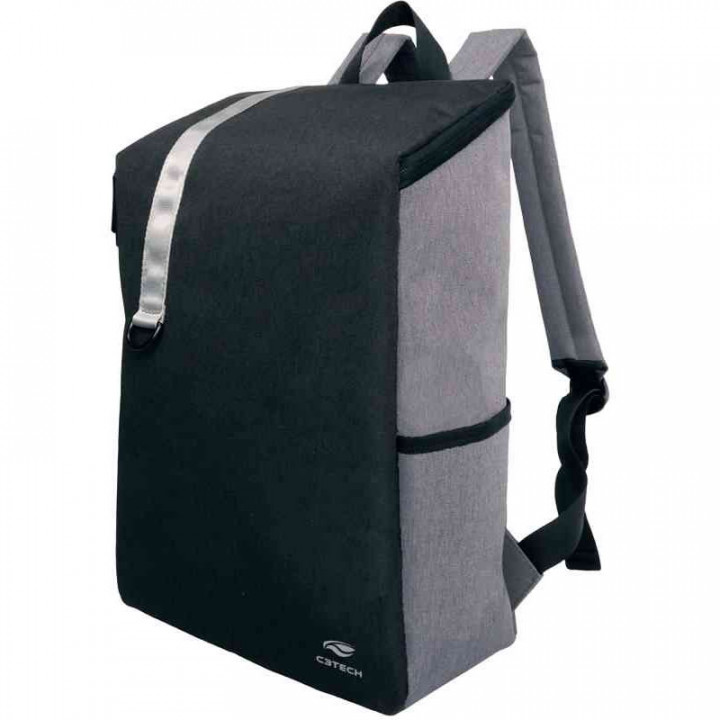 Mochila Para Notebook 15.6" Jakarta C3Tech, Cinza - MC-01GY