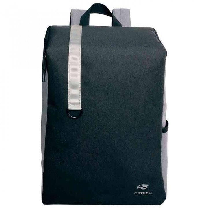 Mochila Para Notebook 15.6" Jakarta C3Tech, Cinza - MC-01GY