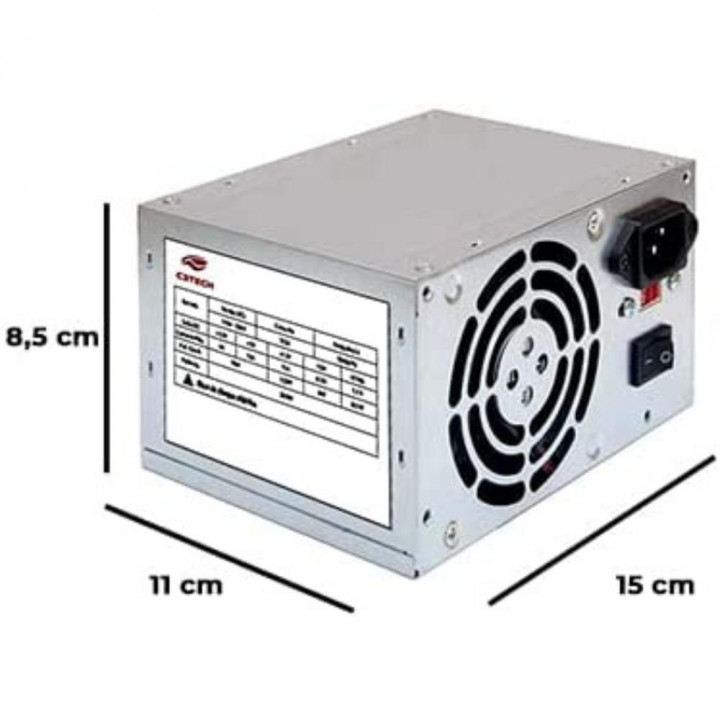 Fonte C3Tech, 200W, ATX, 24 Pinos - PS-200V4