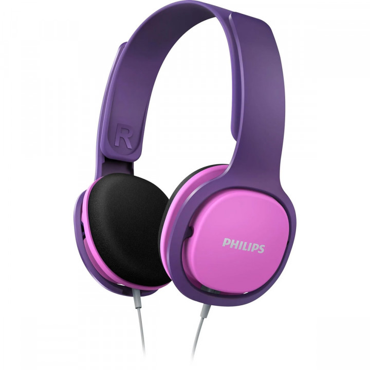 Fone de Ouvido Headphone Kids Philips, Rosa e Roxo - SHK2000PK/00