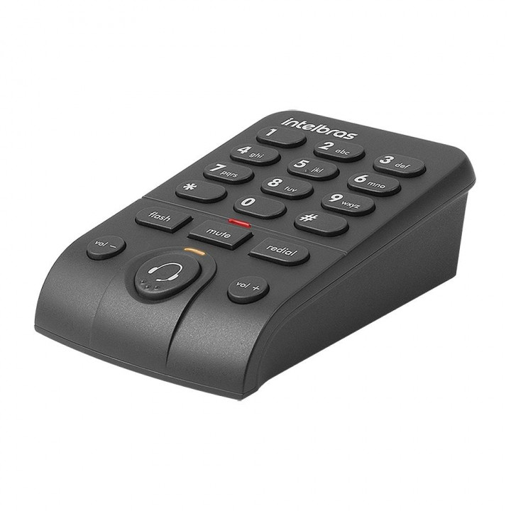 Telefone Headset Ajustável Atendimento Automático Telemarketing, Intelbras, RJ9, Preto - HSB40