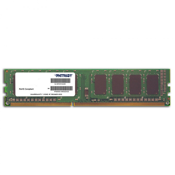 Memória Patriot, 8GB, 1600MHz, DDR3, UDIMM, Black - PSD38G16002