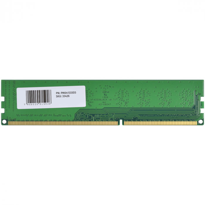 Memória PCyes, 4GB, 1333MHz, DDR3, UDIMM - PM041333D3