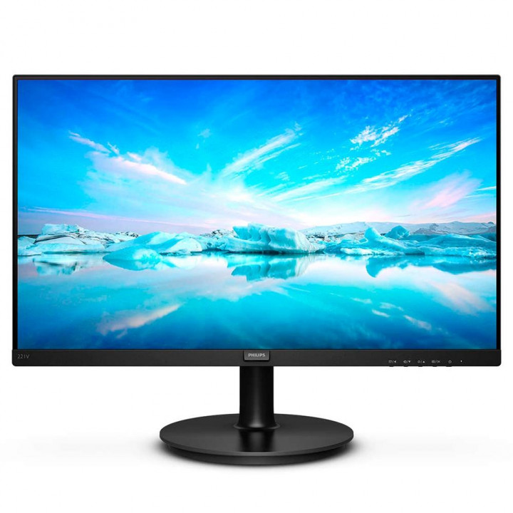 Monitor Philips 21.5" LCD, Full HD, VGA/HDMI, Preto - 221V8L