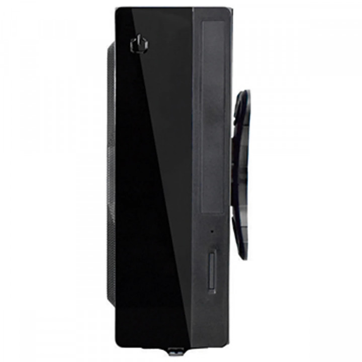Gabinete K-Mex, Mini ITX GI-10S1, 2xUsb 2.0, Com Fonte Interna PF-130W Com Cabo, Preto - GI10S1FF001CB0X