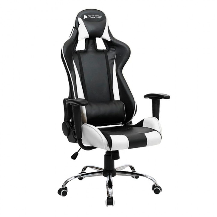 Cadeira Gamer Bluecase Titanium, Branco e Preto - BCH-06WBK
