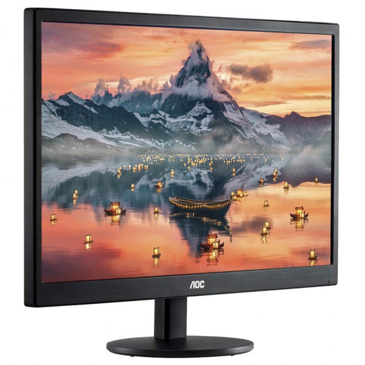 Monitor AOC 18.5" LED, HDMI/VGA, 5ms, Preto - E970SWHNL