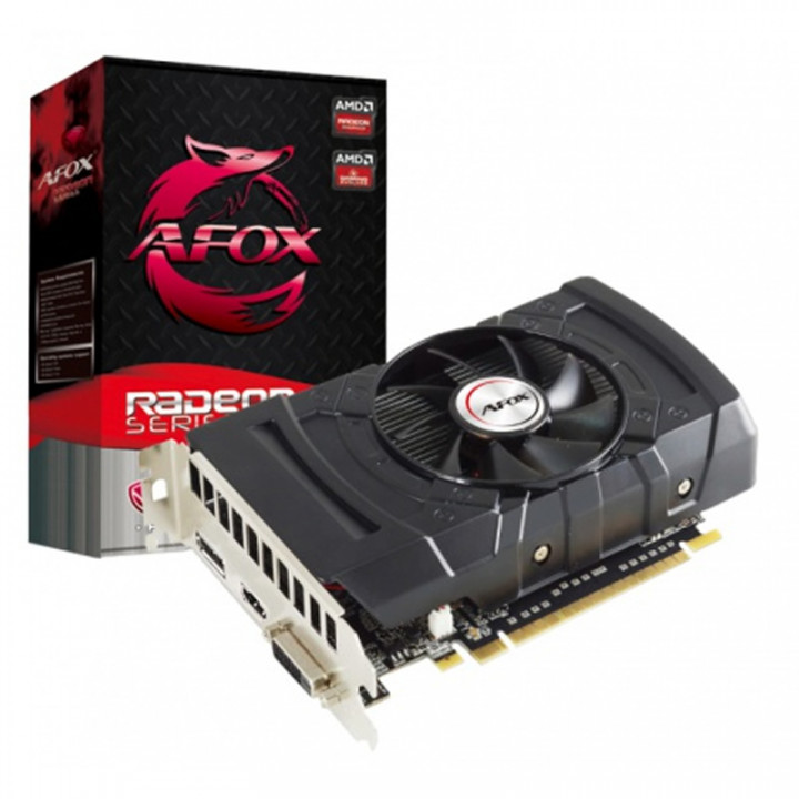 Placa de Vídeo Afox RX 550, Radeon 2GB, DDR5, 128Bit, DP DVI HDMI - AFRX550-2048D5H4