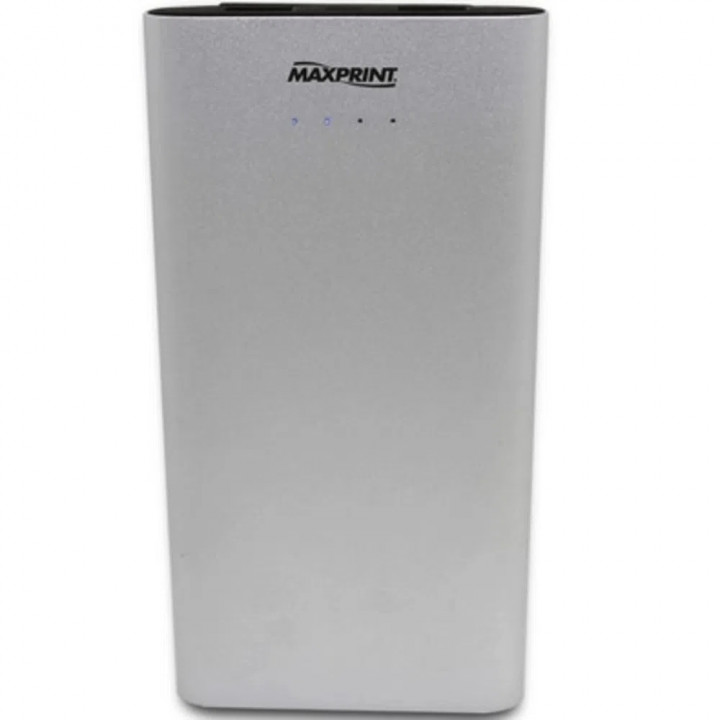 CARREGADOR POWER BANK MAXPRINT 7000MAH DUAL ALUMINIUM PRATA - 6012163