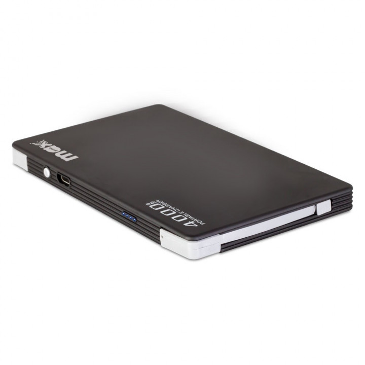 CARREGADOR POWER BANK MAXPRINT 4000MAH POCKET PRETO E PRATA - 6012876