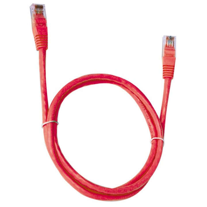 CABO DE REDE 5 METROS PLUSCABLE CAT.6 VERMELHO - PC-ETH6U50RD