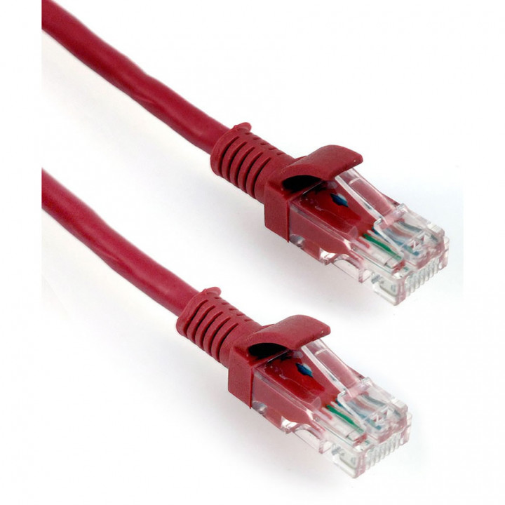 CABO DE REDE 5 METROS PLUSCABLE CAT.6 VERMELHO - PC-ETH6U50RD
