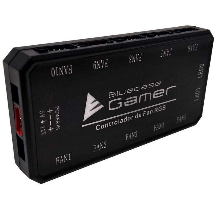 CONTROLADOR DE COOLER GAMER RGB BLUECASE BCF-01 PRETO - BCF01CASE