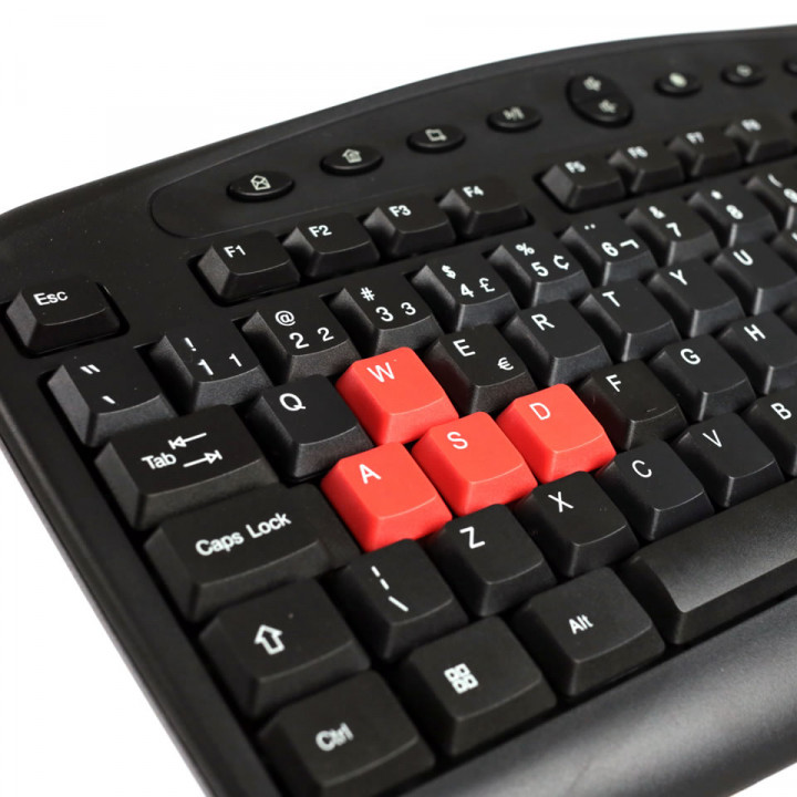Teclado Gamer Hoopson, USB, ABNT2, Preto e Vermelho - TPC-036