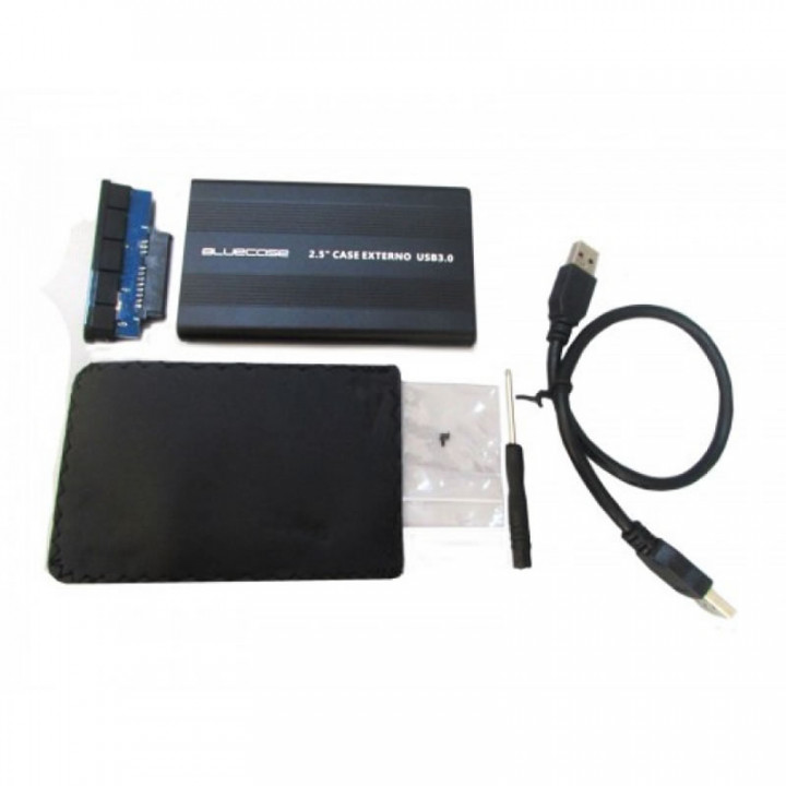 Case Para HD 2.5" Bluecase, SATA USB 3.0, Preto - BCSU302