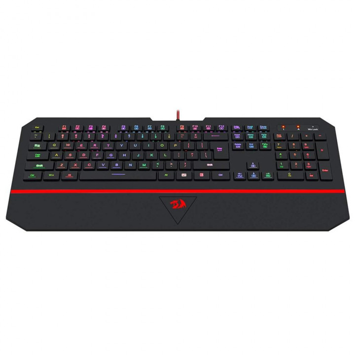 Teclado Gamer Redragon Karura 2, RGB, USB, ABNT2, Silencioso, Com Apoio de Pulso, Preto - K502RGB