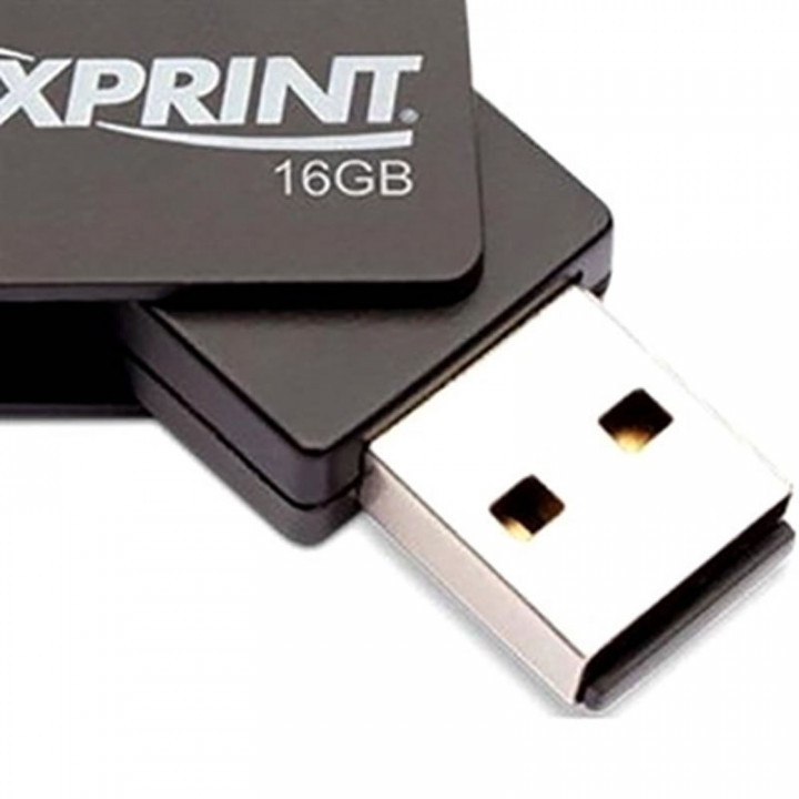 Pen Drive Maxprint Twist 16GB, USB 2.0, Cinza - 50000008