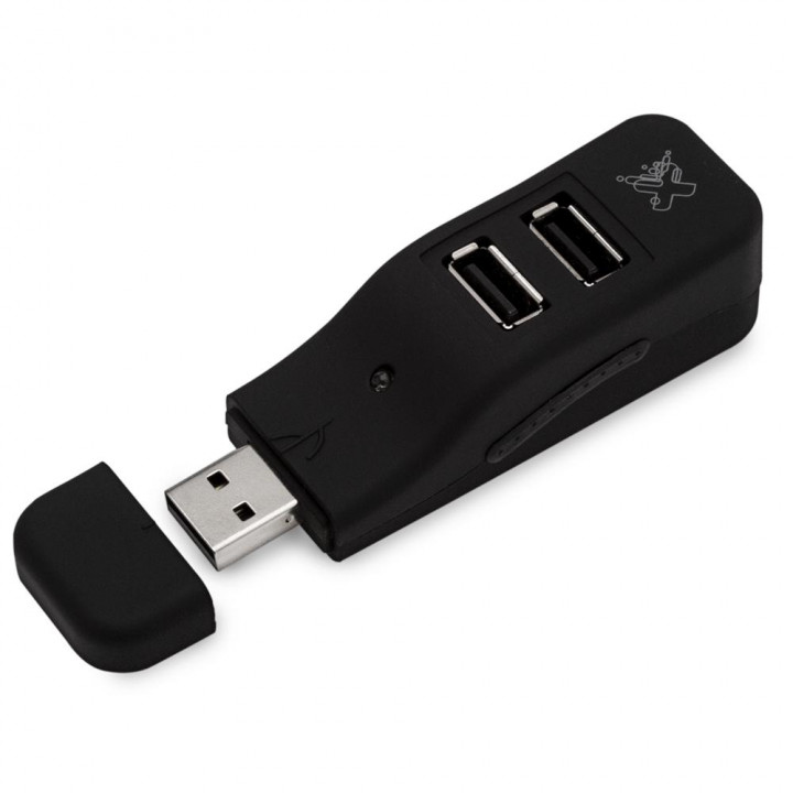HUB USB 4 PORTAS MAXPRINT USB2.0 PRETO - 6013853