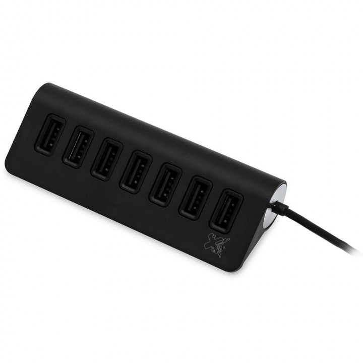 Hub USB 7 Portas Maxprint USB 2.0, Preto - 6013576
