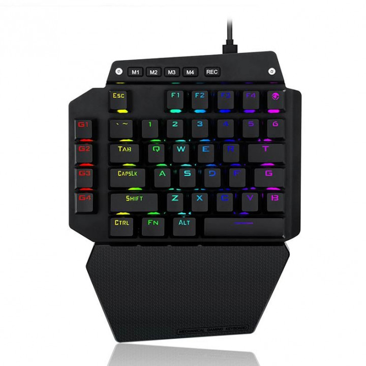 Mini Teclado Mecânico Gamer Redragon Ida One Handed, RGB, Switch Outemu Azul - K583RGB