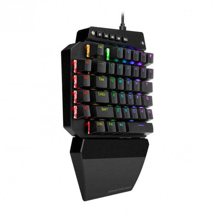 Mini Teclado Mecânico Gamer Redragon Ida One Handed, RGB, Switch Outemu Azul - K583RGB