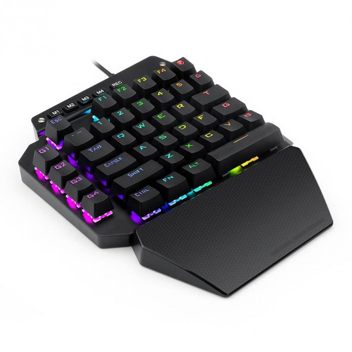 Mini Teclado Mecânico Gamer Redragon Ida One Handed, RGB, Switch Outemu Azul - K583RGB