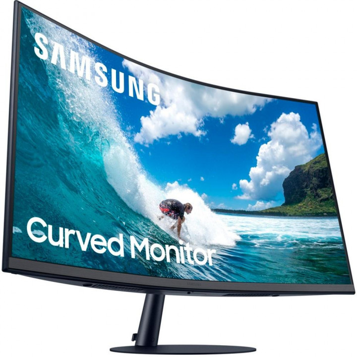 Monitor Samsung 31.5' LED, Curvo, Full HD, HDMI, DisplayPort, VESA, Ajuste de Ângulo, FreeSync, Som Integrado - LC32T550