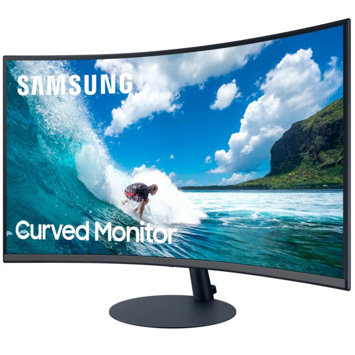 Monitor Samsung 31.5' LED, Curvo, Full HD, HDMI, DisplayPort, VESA, Ajuste de Ângulo, FreeSync, Som Integrado - LC32T550