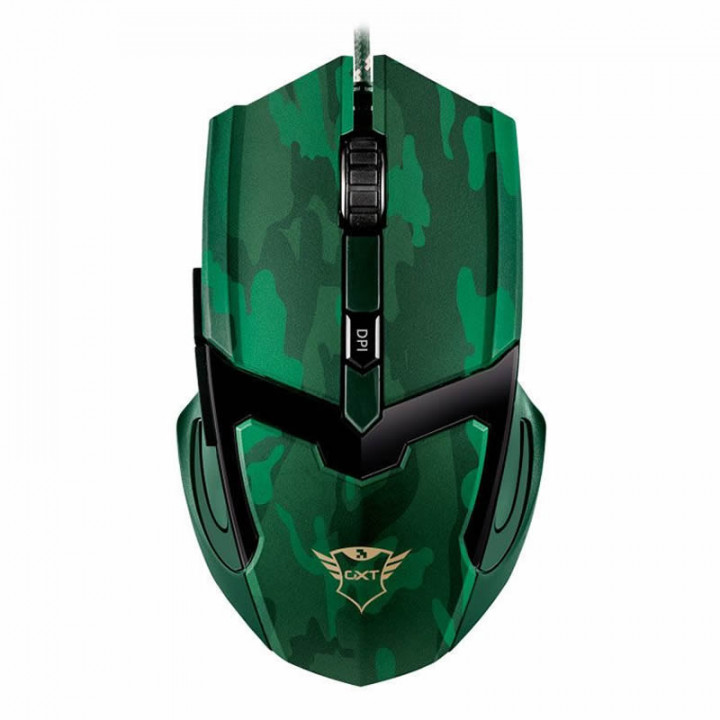 Kit Gamer Trust, Teclado GXT 835 Azor LED, Mouse GXT 101C Gav LED 4800DPI, Headset GXT 310C Radius Jungle Camo
