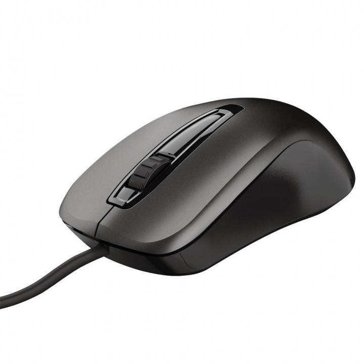 Mouse Gamer Trust Carve, USB, 3 Botões, 1200DPI, Preto - 23733