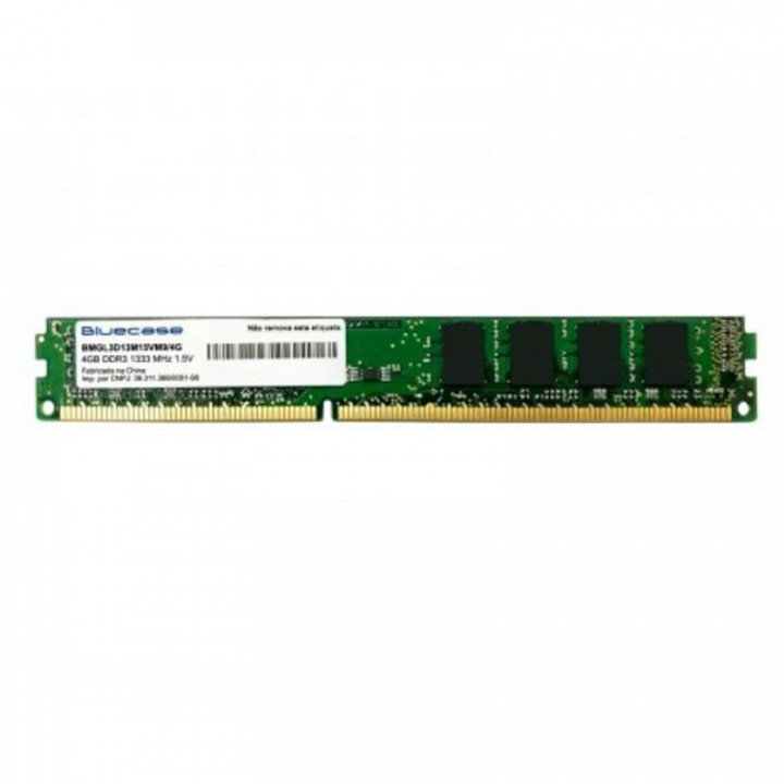 Memória Bluecase, 4GB, 1333MHz, DDR3, Long-DIMM 1.5V - BMDL3D13M15VM9/4G