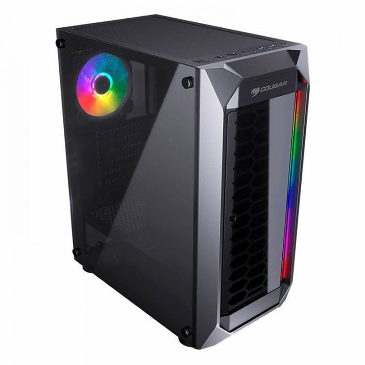 Gabinete Gamer Cougar MX410, Lateral Acrílico, Preto - 385VM60.0005