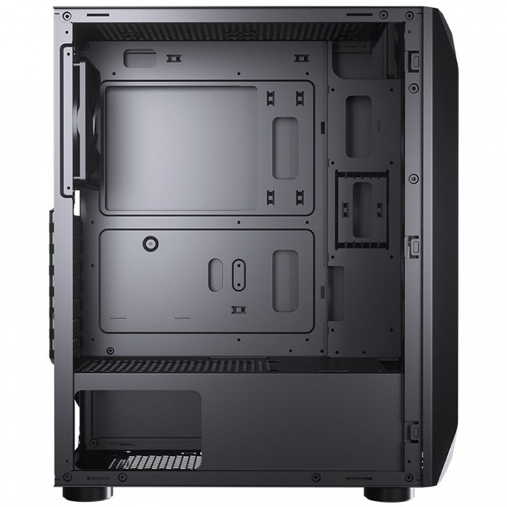 Gabinete Gamer Cougar MX410 MESH-G, Mid Tower, 1 Fan, Lateral em Vidro Temperado, Preto - 385VM70.0002