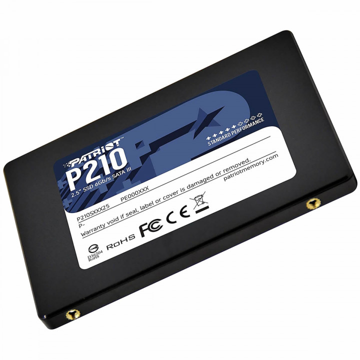 SSD Patriot P210, 256GB, SATA, Leitura 500MB/s, Gravação 400MB/s - P210S256G25