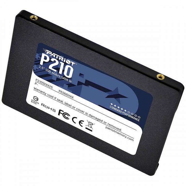 SSD Patriot P210, 256GB, SATA, Leitura 500MB/s, Gravação 400MB/s - P210S256G25
