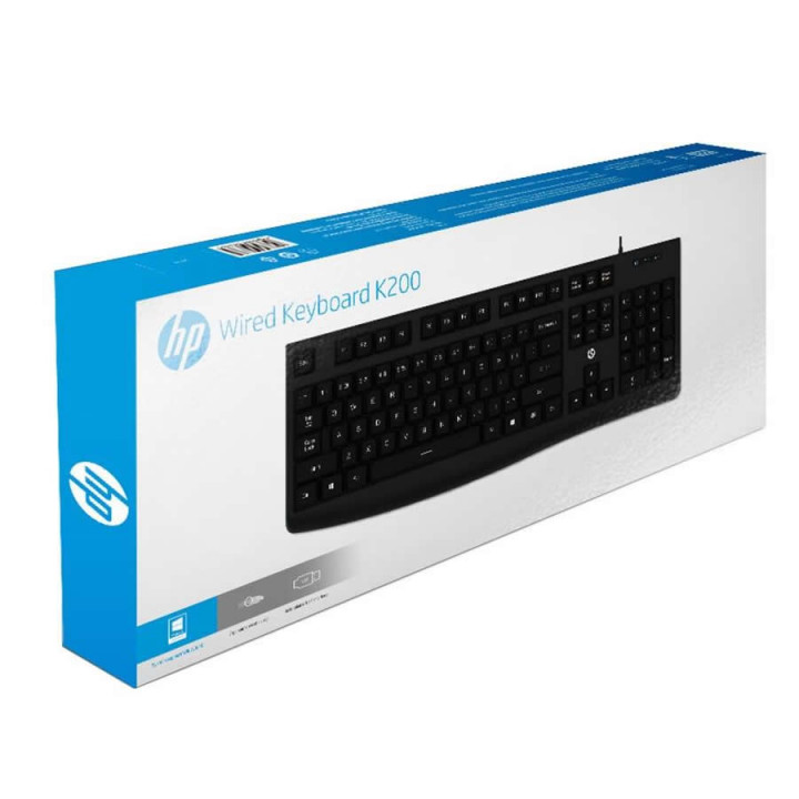 Teclado HP K200, USB, ABNT2, Preto - 3CY44PA#AB2